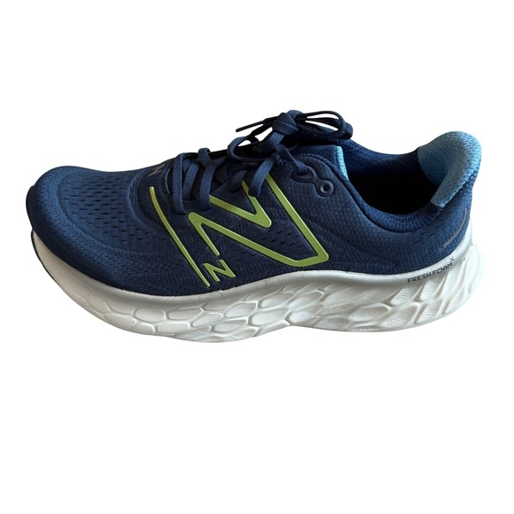 New Balance Other - New Balance Fresh Foam X More V4 Men's Running Shoes Size 9 2E Blue/Yellow Med/D